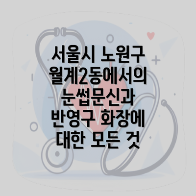 서울시 노원구 월계2동에서의 눈썹문신과 반영구 화장에 대한 모든 것