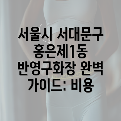 서울시 서대문구 홍은제1동 반영구화장 완벽 가이드: 비용