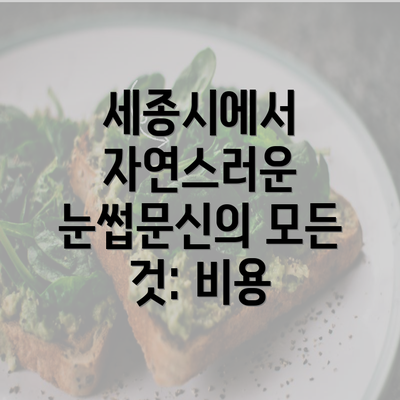 세종시에서 자연스러운 눈썹문신의 모든 것: 비용