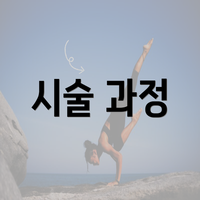 시술 과정