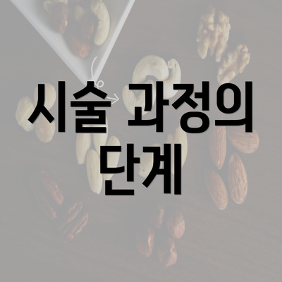 시술 과정의 단계