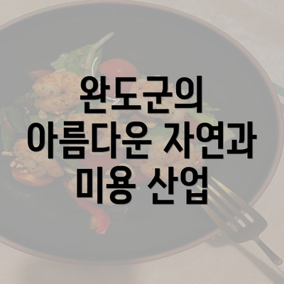 완도군의 아름다운 자연과 미용 산업