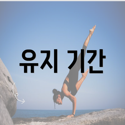 유지 기간