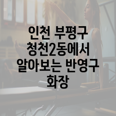 인천 부평구 청천2동에서 알아보는 반영구 화장