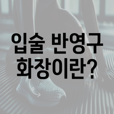 입술 반영구 화장이란?