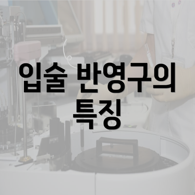 입술 반영구의 특징