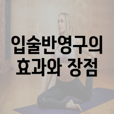 입술반영구의 효과와 장점