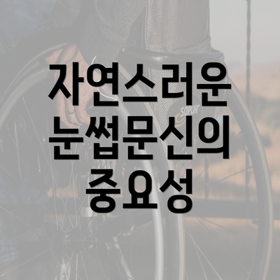 자연스러운 눈썹문신의 중요성