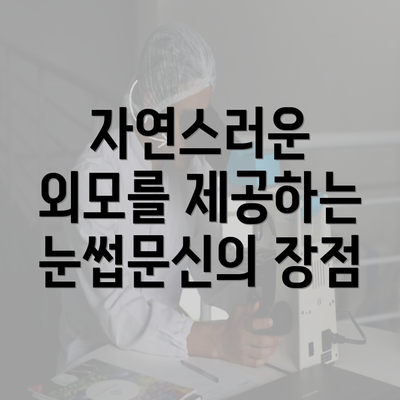 자연스러운 외모를 제공하는 눈썹문신의 장점