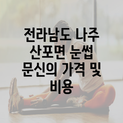 전라남도 나주 산포면 눈썹 문신의 가격 및 비용