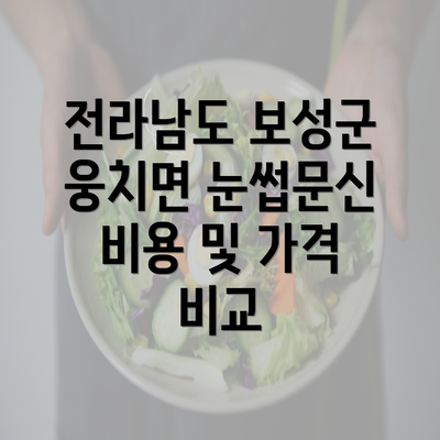 전라남도 보성군 웅치면 눈썹문신 비용 및 가격 비교