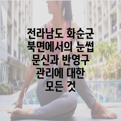 전라남도 화순군 북면에서의 눈썹 문신과 반영구 관리에 대한 모든 것