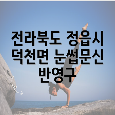 전라북도 정읍시 덕천면 눈썹문신 반영구