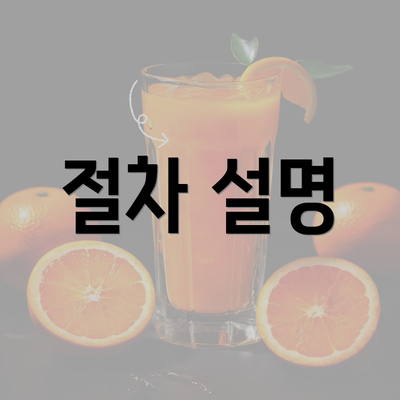 절차 설명