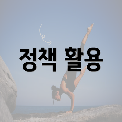 정책 활용