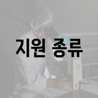 지원 종류