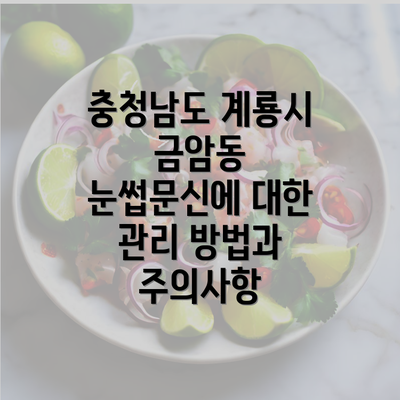 충청남도 계룡시 금암동 눈썹문신에 대한 관리 방법과 주의사항