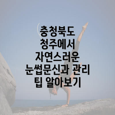 충청북도 청주에서 자연스러운 눈썹문신과 관리 팁 알아보기