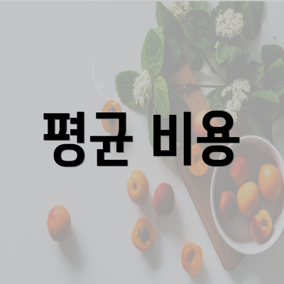 평균 비용