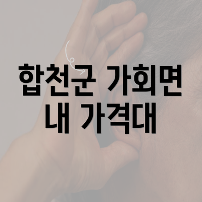 합천군 가회면 내 가격대