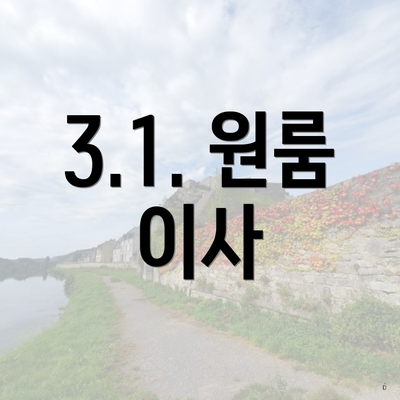 3.1. 원룸 이사