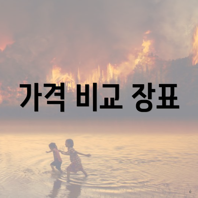 가격 비교 장표