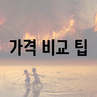 가격 비교 팁