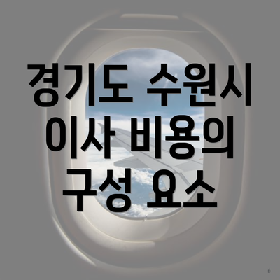 경기도 수원시 이사 비용의 구성 요소