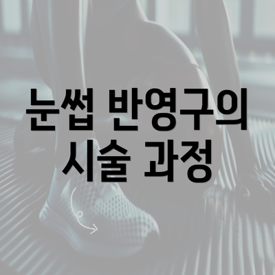 눈썹 반영구의 시술 과정