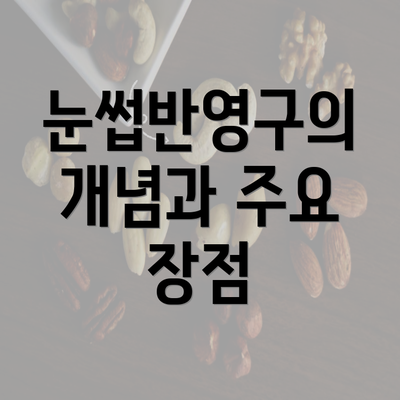 눈썹반영구의 개념과 주요 장점