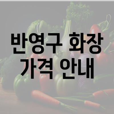 반영구 화장 가격 안내