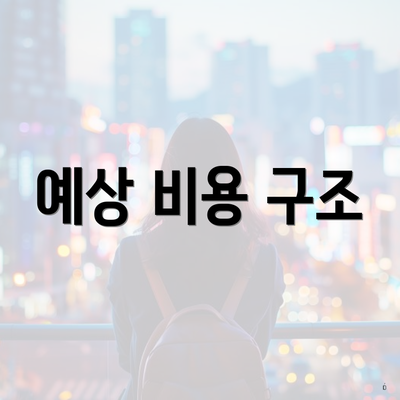 예상 비용 구조