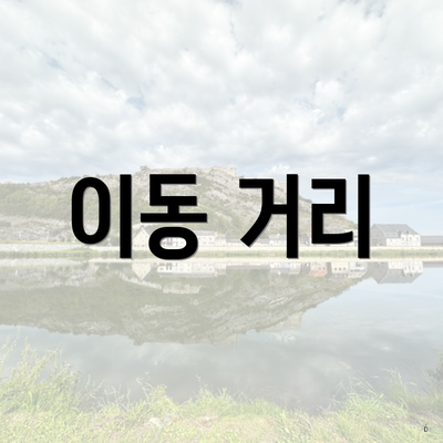 이동 거리