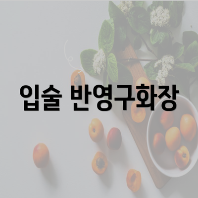 입술 반영구화장