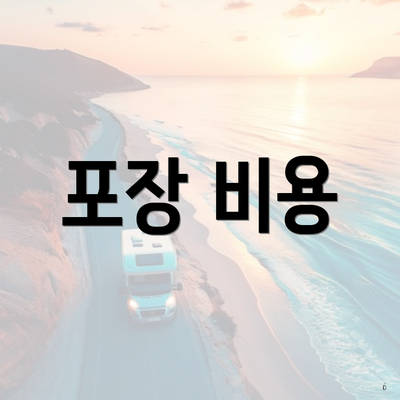 포장 비용