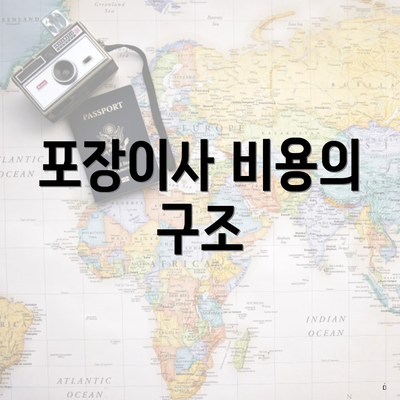 포장이사 비용의 구조